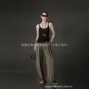 Pantalones Largos Casuales de Pierna Ancha con Pliegues, Cintura Plana, Estilo Coreano para Niñas, Hechos de Tencel y Lana, Suaves con la Piel, Cómodos, Cintura Alta, Pierna Recta
