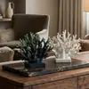Estilo Lujo Ligero Transfronterizo Artesanías de Resina Simulada Pequeños Adornos de Coral Decoraciones de Hotel Habitación Modelo Mueble de TV Sala de Estar