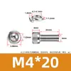 Aço inoxidável 304 DIN912 Cabeça de copo arruela de mola hexagonal parafuso de máquina de combinação dupla cabeça cilíndrica recartilhada M3M8