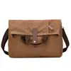 Bolso de Mano de Lona Casual de Moda para Hombre, Bolso de Hombro de Gran Capacidad, Bolso Mensajero Retro para Viajes Diarios para Niños