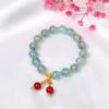 Pulsera de Cristal de Frijol Rojo Pulsera de Cristal Coreana Chica Buda Pulsera Popular Regalo de Pareja Suministro de Puesto