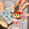 Llavero Auténtico de Patineta Lindo y Moderno de Crayon Shin-Chan Colgante Divertido y Sanador para Mochila de Estudiante Regalo Creativo Femenino