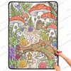 Manta de Franela con Graffiti Floral de Bosque de Hongos Modelo Nuevo 2026 Manta Cubre Sofá para Siesta en la Oficina en Todas las Estaciones