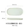 Atacado de fábrica placa de sushi de pedra cerâmica japonesa oval longa placa de churrasco bandeja simples placa de sobremesa atacado