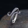 Europa y Estados Unidos Anillo de apertura Xulu Estilo Europa y Estados Unidos Artesanía antigua Moda personalidad creativa Pulpo anillo de dedo táctil