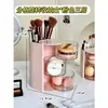 Caja de Almacenamiento para Polvera, Soporte Giratorio a Prueba de Polvo para Polvera, Estante de Almacenamiento Miermutao para Algodón de Maquillaje y Esponjas de Belleza de Escritorio, Transparente