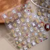 Nuevas Pegatinas 3D con Relieve para Uñas de Dibujo Simple de Cachorro de Dibujos Animados, Pegatinas Autoadhesivas Impermeables de Larga Duración