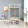 Cama de Solteiro Beliche Superior e Inferior Cama de Ferro Dormitório Estudantil Cama Alta e Baixa Cama de Ferro de Dois Andares Local Único