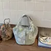 Bolsa de Tecido Bordada com Múltiplos Bolsos, Bolsa de Mão Feminina de Grande Capacidade, Bolsa Tote Saco para o Dia a Dia, Bolsa Cesta para Passeio de Bebê da Mamãe