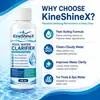 Clarificador y Purificador de Agua para Piscina KineShineX Fórmula Líquida de Alta Concentración Ayuda a Asentar Partículas Finas en Suspensión
