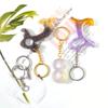 Colgante de Flor Cam Llavero Accesorios Cuerno de Oveja Uña Broche de Langosta Anillo Abierto Colgante Más Aretes de Cadena Larga Colgante de Pulsera