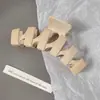 Pinza de tiburón grande coreana para el cabello, accesorio simple para recogido en la parte trasera de la cabeza, pinza de pelo de alta gama para mujer
