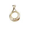 Pingente de cabaça em prata S925 porta vazio temperamento feminino porta-pérola DIY 11,2-11,4 acessórios de pingente mabei 5741