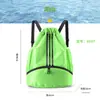 Nova Mochila com Cordão, Bolsa para Natação e Fitness, Bolsa Leve de Grande Capacidade para Viagem e Lazer ao Ar Livre, Bolsa Esportiva de Basquete