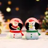 Nuevo Producto Transfronterizo: Bola de Nieve y Muñeco de Nieve de Cristal Mini Regalo de Vacaciones de Año Nuevo Adorno Brillante de Escritorio