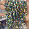 2*3MM concha de água doce redonda plana com contas modeladas acessórios de vestuário espaçador contas para pulseira DIY produtos semiacabados atacado