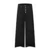 Jeans de Calle Estilo Americano Nanxia con Botones y Tachuelas para Hombre, Pantalones Baggy de Marca de Moda Unisex, Pantalones Rectos de Pierna Ancha