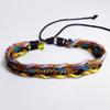 Pulseira de corda para casal em aço inoxidável D900 nova cor pulseira trançada para amigas de algodão pulseira criativa nova