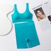 Traje deportivo sin costuras transfronterizo Ropa interior Sujetador deportivo sin aros para niña Chaleco envolvente para el pecho Traje bóxer