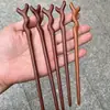 Fabricante de Pentes de Madeira Atacado Pente de Madeira Clássico para Penteado Pente de Madeira Estilo Antigo Acessórios de Cabelo Pente de Madeira Esculpido de Sândalo Vermelho Pente de Sândalo Preto