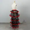 Traje de Disfraz para Performance de Escenario al por Mayor Transfronterizo Falda Pomposa con Cordones Cintura Elástica Talla Única Falda con Lazo en la Cintura