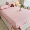 Sábana bajera acolchada, pieza única, protector de colchón engrosado, no es algodón puro, funda de cama 100% algodón, protector de colchón a prueba de polvo y antideslizante