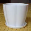Maceteros de Plástico al por Mayor, Macetas Redondas de Pétalos Multicolor, Rayas Horizontales, Resistentes y Duraderos, Descuento por Cantidad Grande, Maceteros Transpirables para Plantas Verdes
