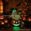 Decoración interior vintage de Halloween, adornos de bloques de madera vintage, fantasmas lindos, calabazas, gatos negros, calaveras