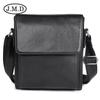 Bolsa personalizada de couro genuíno vintage europeu e americano, bolsa masculina de couro Crazy Horse, bolsa de ombro masculina de couro de vaca, bolsa transversal