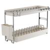 Escurridor de Platos de Acero Inoxidable, Estante para Almacenamiento de Vajilla, Estante de Almacenamiento de Cocina, Escurridor de Platos para Trapos, Escurridor de Vajilla
