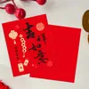 Tarjeta de Saludo Auspiciosa del Año del Caballo 2026 Serie Roja Estilo Chino Mensaje de Bendición Tarjeta de Regalo Tarjeta de Feliz Año Nuevo