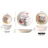 Set Combinado de Cuencos y Platos de Cerámica Co-Branded Tom y Jerry Color Bajo Esmalte Hogareño Dibujos Animados Alto Valor Resistente a Altas Temperaturas Vajilla