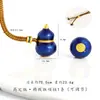 Loja de Ouro Mesmo Estilo Acessórios DIY Banhados a Ouro Colar com Pingente de Cabaça de Sete Peças para Mulheres, Corrente de Clavícula Versátil Exquisita Retro da Moda
