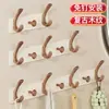 Ganchos Adhesivos Estilo Vintage, Adhesivo Fuerte, No Requiere Taladrar, Resistentes, Sin Dejar Rastro, Colgador para Puerta de Baño, Ganchos Pegajosos, Estante para Baño