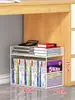 Prateleira de armazenamento com rodas para uso à mesa, carrinho pequeno móvel para uso sob a mesa, estante de livros multicamadas, ferramenta de armazenamento de grande capacidade para salas de aula
