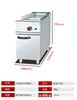 Parrilla Eléctrica Comercial Vertical con Mitad Plana y Mitad Ranurada, Horno, Parrilla para Bistec con 1/3 Ranurado, Plancha de Hierro para Calamares