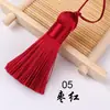 Borla Corta Gruesa Pequeña de 5 cm Vertical Seda de Hielo Borla Pequeña Gruesa Bolso Peine Accesorios Colgantes para Disfraz Hanfu
