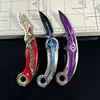 Cuchillo de Garra Giratorio Plegable Modelo Delta Periférico de Juego Elegy Falling Star Cuchillo de Garra Aleación Hoja Curva Sin Afilar