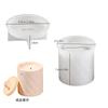 Shan Can Resina Epoxi Cristalina Goteo Redondo Raya Tarro de Almacenamiento Diy Yeso Vaso para Vela Contenedor Molde de Silicona