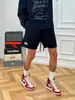 Retro Americano Simple Verano Pesado Casual Americano Pantalones Cortos para Hombre y Mujer Pantalones Deportivos Sueltos Versátiles