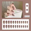 Arte de uñas color sólido largo puntiagudo pieza de uña para llevar esmerilado mate arte de uñas pieza de uña parche de uña falsa acabado al por mayor