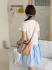 Bolso de Hombro Floral Francés Romántico, Bolso Cruzado de Gran Capacidad Estilo Bohemio Colorido, Bolso de Lona Pequeño Fresco de Moda
