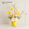 Flores Artificiales Frescas Nórdicas Flores de Simulación Adornos Decoraciones para el Hogar Sala de Estar Flores para Mesa de Comedor Arreglo Floral Realista