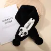 Cachecol infantil meninos estudantes outono e inverno meninas pelúcia quente crianças ano do dragão desenho animado bebê cachecol de inverno para criança pequena