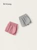 Ropa Infantil Yubao Pantalones para Niñas Verano Nuevo Color Sólido Pantalones Simples Cintura Tendón de Res Bebé Niña Casual Combinable Shorts