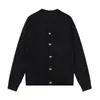Artesano Aficionado 2025 Estilo Británico Color Sólido Ajuste Delgado Texturizado Tejido Fino Cárdigan Moda Simple Tendencia Rayas Hombre Cuello en V