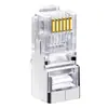 Cabo de Telefone Blindado de Corpo Estendido de 6 Vias Conector Cristal Rj11/Rj12 6P6C Seis Vias Cobre Puro Conector Banhado a Ouro