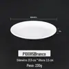 Prato de melamina A5 disco de plástico branco comercial imitação de porcelana talheres hotel restaurante prato restaurante panela quente prato frio