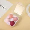 Esponja de maquillaje para empaque de biberón, para uso húmedo y seco, delicada y no absorbe el polvo, tamaño de viaje para mayor conveniencia