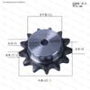 Spot Engrenagem Industrial de Longa Duração 45 # Engrenagem de Têmpera 1,2 polegadas Engrenagem de Corrente de Aço Inoxidável Engrenagem de Transmissão Mecânica